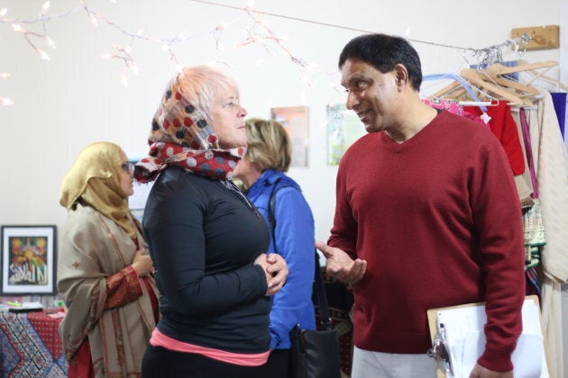 Deep in conversation at Al Huda Institute in Mississauga, Ont. on Nov. 10, 2018.