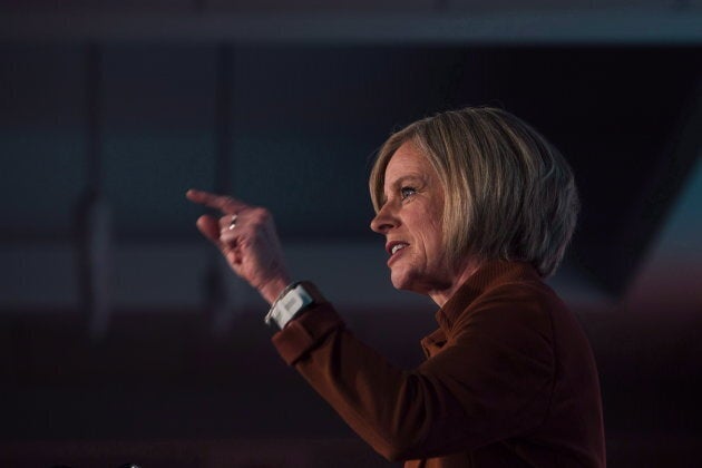 Notley during the Alberta NDP Convention in Edmonton on Oct. 28, 2018.