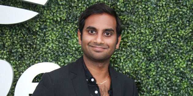 Aziz Ansari attends the 2018 US Open at Arthur Ashe Stadium on Sept. 1, 2018 in New York.