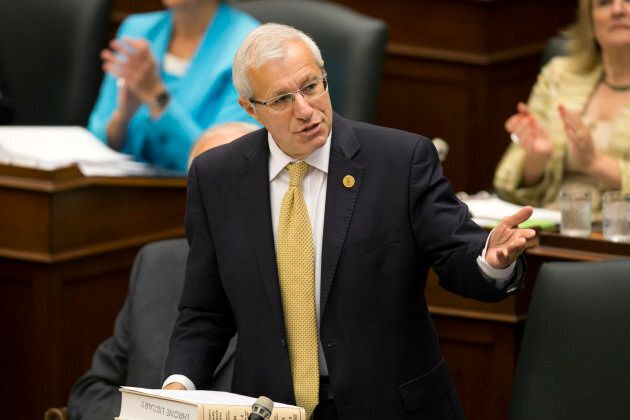Ontario Finance Minister Vic Fedeli during question period at the Ontario Legislature.