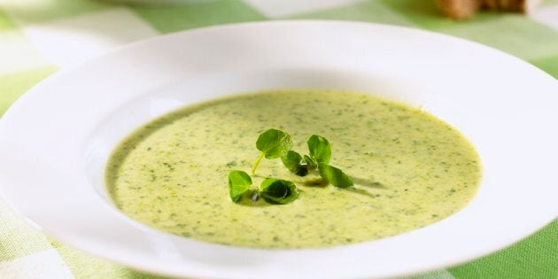 Watercress soup.