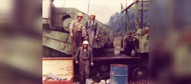 Clockwise from top left: John Cookman, Gary Amundsen, Ken Millar in Powell River, B.C. circa 1975.