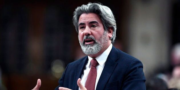 Heritage Minister Pablo Rodriguez rises in the House of Commons on Nov. 19, 2018.