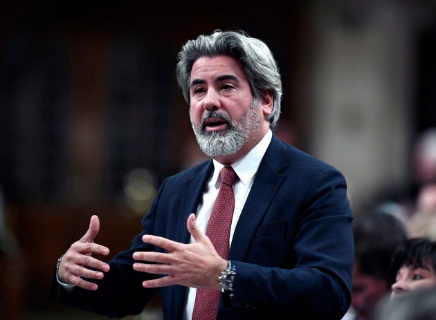 Heritage Minister Pablo Rodriguez rises in the House of Commons on Nov. 19, 2018.