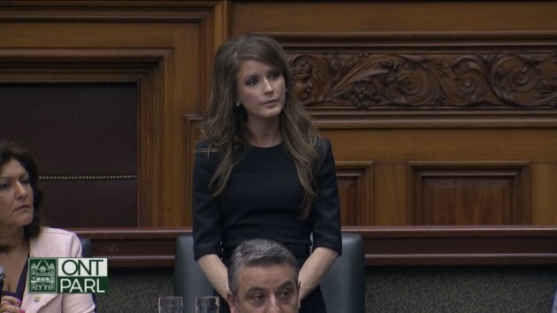 Amanda Simard, MPP for Glengarry-Prescott-Russell, who left the Ontario PC Caucus due to the Francophone service cuts.