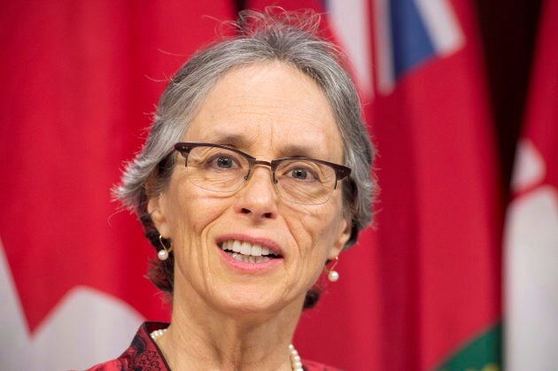 Dianne Saxe, Environmental Commissioner of Ontario, releases her annual environmental protection report at a news conference at the Ontario legislature in Toronto on Nov. 13, 2018.