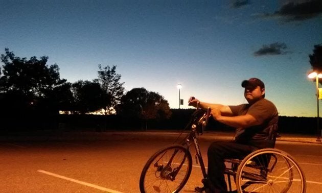 'Healthy Active Natives' Facebook Group fundraised to help one of their members get back to cycling after he was involved in an accident.