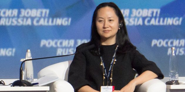 Meng Wanzhou, chief financial officer of Chinese technology giant Huawei, attends a session of the VTB Capital Investment Forum