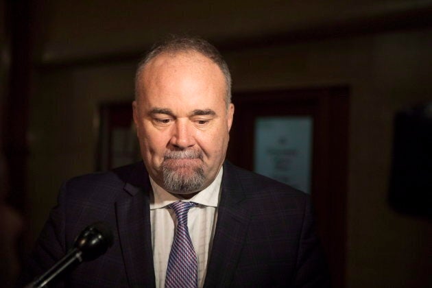 Ontario Minister of Economic Development Todd Smith speaks to reporters at Queen's Park in Toronto on Nov. 29, 2018.