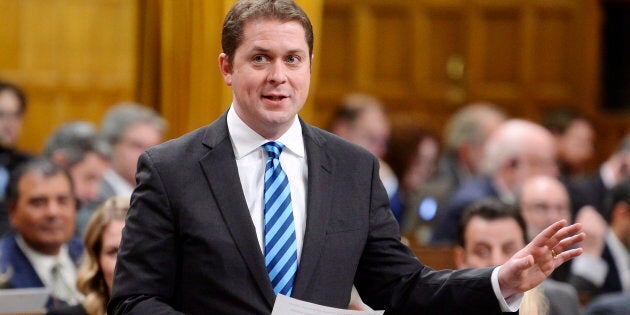 Federal Conservative Party Leader Andrew Scheer rises during question period in the House of Commons on Parliament Hill, Dec.4, 2018.