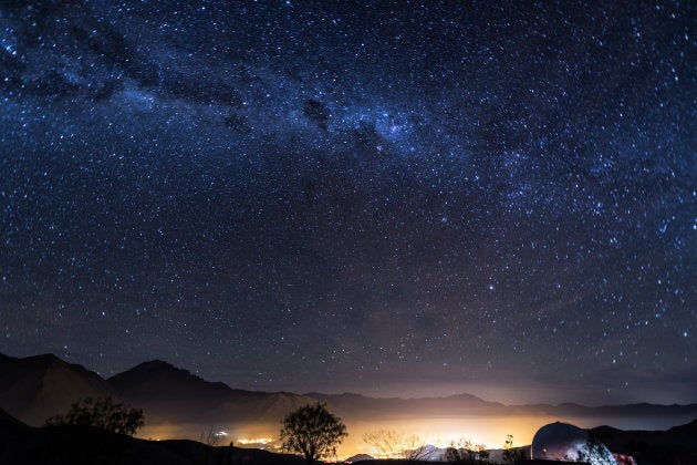 A star field over Elqui Valley, Chile.