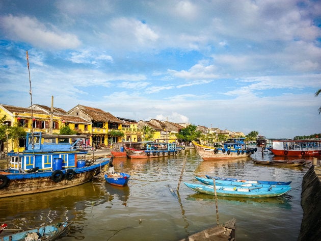 A river in Hoi An, Vietnam.