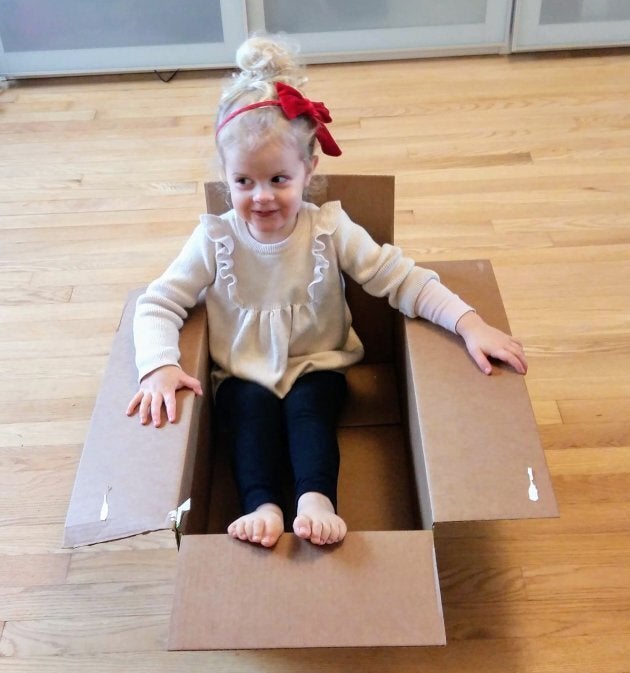 My girl and her rocket ship. Many parents tell their girls to shoot for the moon, but during the holidays most of their gifts still only show them that they are valued the most at home.