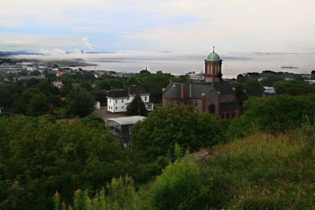 Fog rolling into Saint John.