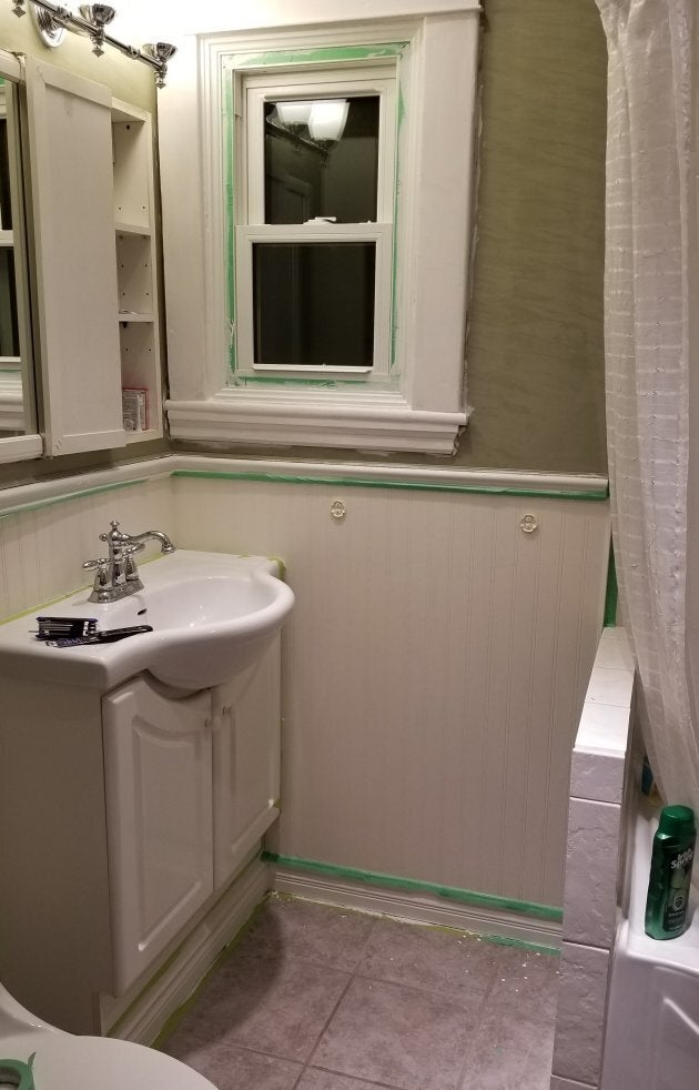 First project in our new house? The bathroom, of course.