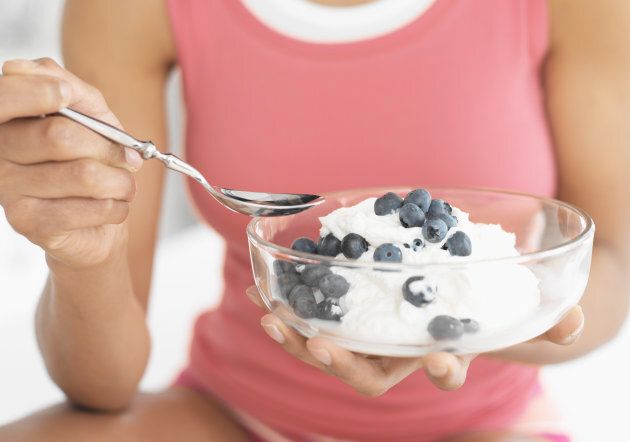 Try Greek yogurt with berries in place of sugary treats.