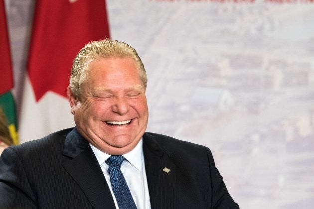 Ontario Premier Doug Ford attends a meeting of Canadian premiers on Dec. 7, 2018, in Montreal.