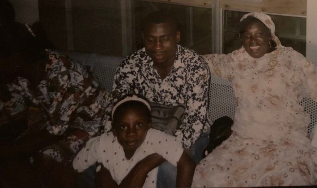 Jessica Opoku celebrating Christmas in Ghana with her family.