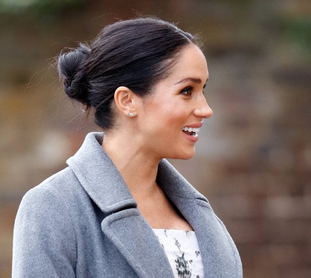 The Duchess of Sussex visits the Royal Variety Charity's Brinsworth House on Dec. 18, 2018 in Twickenham, England.