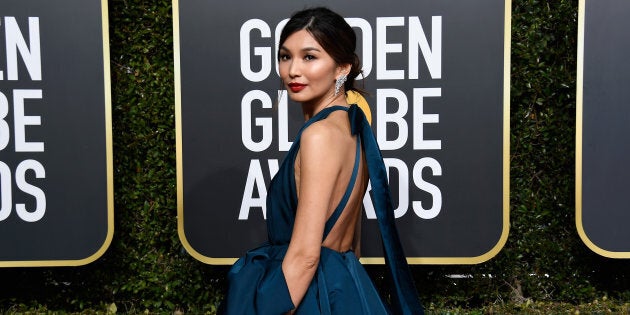 Gemma Chan arrives at the 76th Golden Globe Awards in Beverly Hills, Calif. on Jan. 6, 2019.