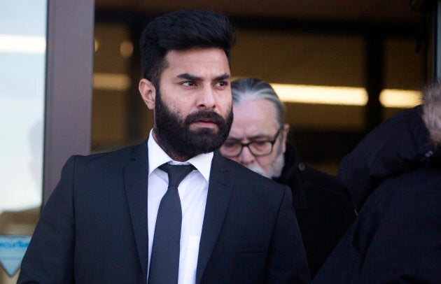 Jaskirat Singh Sidhu leaves provincial court on Tuesday.