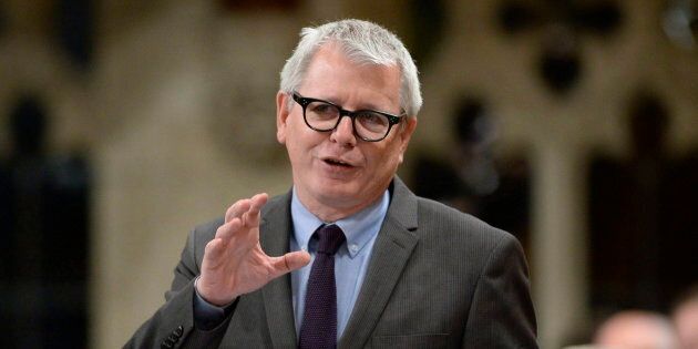 Adam Vaughan rises in the House of Commons on Parliament Hill on March 24, 2017.