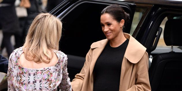 Duchess Meghan was glowing as she arrived at Smart Works in London on Jan. 10.