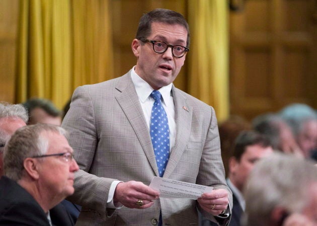 Conservative MP Bob Zimmer rises in the House of Commons in Ottawa, Jan. 31, 2018. He is chair of the Access to Information, Privacy and Ethics committee.