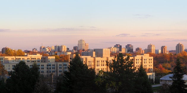 A panoramic view of the London, Ont., skyline. The city ranks 10th in Bank of Montreal's latest regional labour market report card.