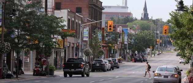 Simcoe Street in downtown Oshawa.