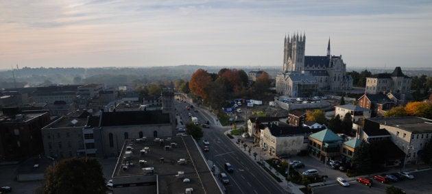 Guelph as seen from the corner of Norfolk St. and Quebec St.