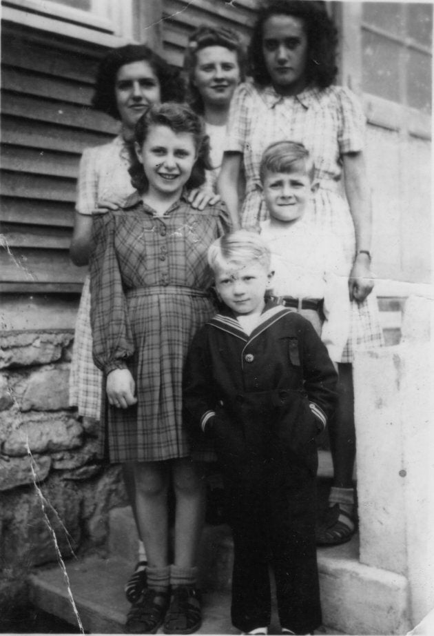 Charlotte Adelman on the left, in the checked dress. Alain Quatreville is in front.