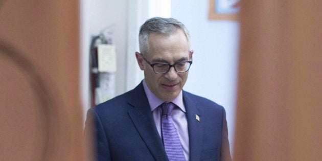 Tony Clement at a rally in Mississauga, Ont. to announce his candidacy for the leadership of the Federal Conservative Party on July 12, 2016.