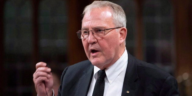 Minister of Border Security and Organized Crime Reduction Bill Blair responds to a question during question period in the House of Commons in Ottawa on Nov. 29, 2018.