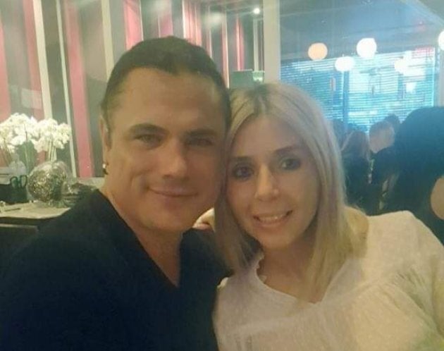 Patrick Brazeau and his fiancee, Marie-Claire.