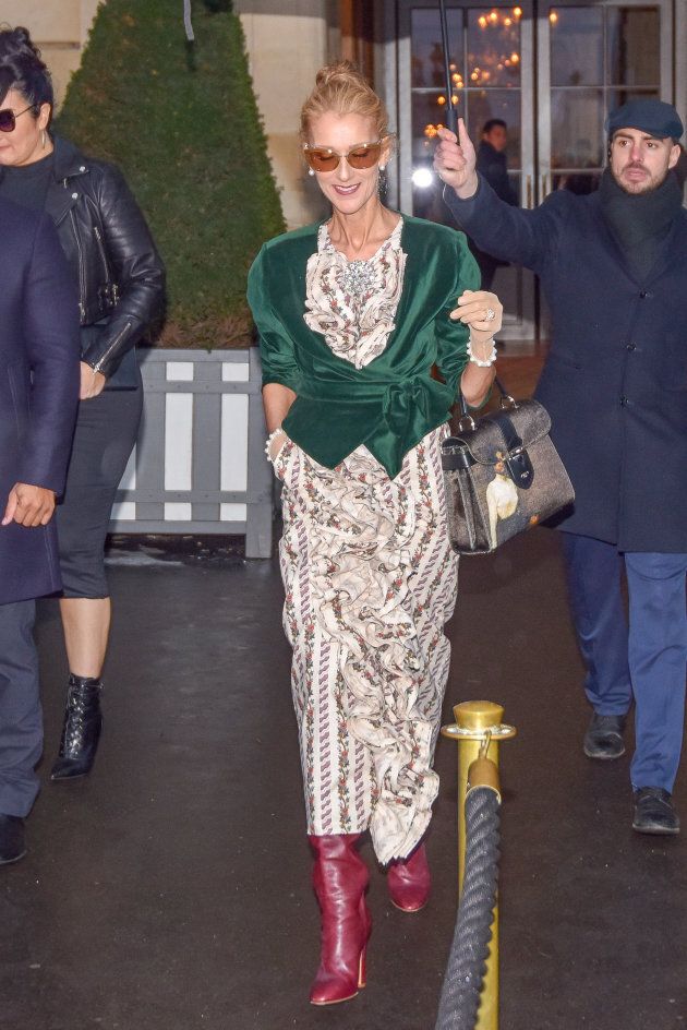 Céline Dion in Paris on Jan. 25, 2019 in Paris, France.