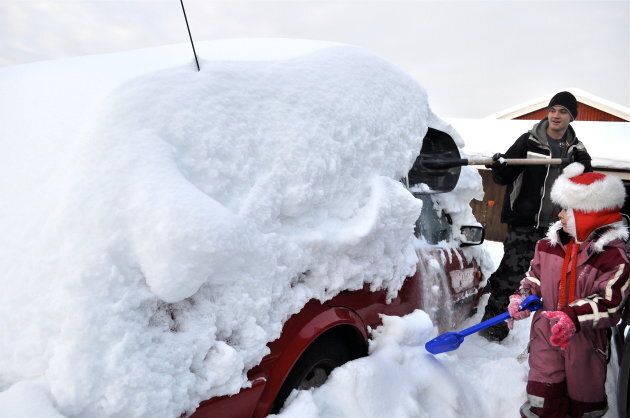 Depending on how much snow your car is under, you might want to re-think the drive to school.