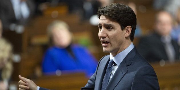 Prime Minister Justin Trudeau responds to a question in the House of Commons on Feb. 4, 2019 in Ottawa.