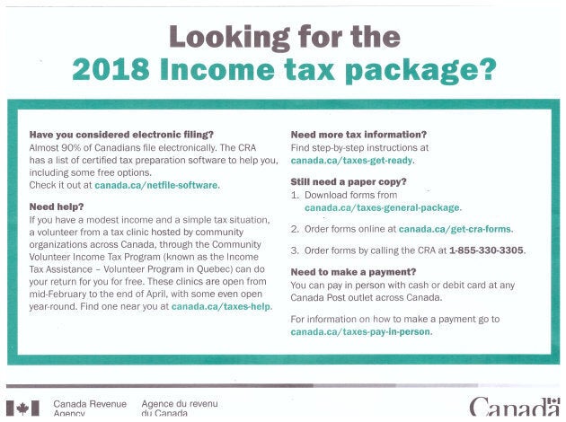 The CRA sure isn't making it easy to get a hold of a paper tax return.