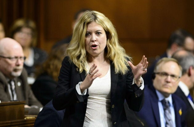 Conservative MP Michelle Rempel stands during question period in the House of Commons in West Block on Parliament Hill in Ottawa on Feb. 5, 2019.