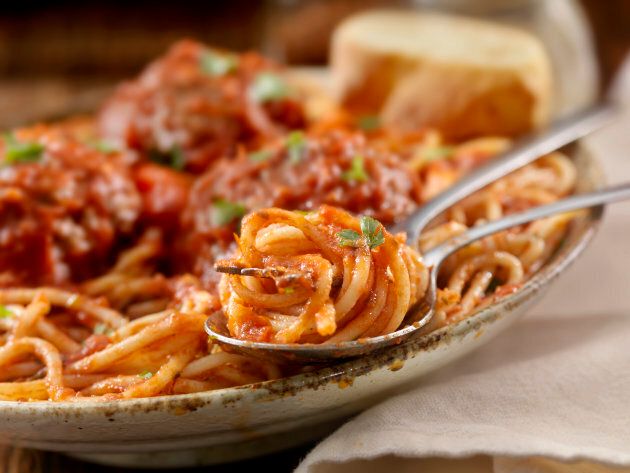 Spaghetti and meatballs is a perfect Sunday meal.