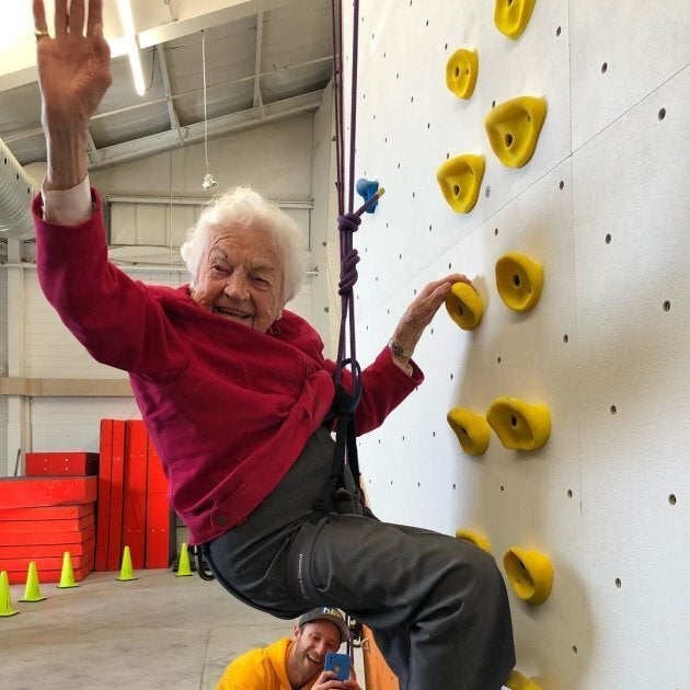 Hazel McCallion at Hub Climbing in Mississauga, Ont. on Feb. 9, 2019.