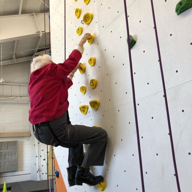 Hazel McCallion at Hub Climbing in Mississauga, Ont. on Feb. 9, 2019.