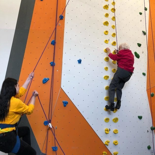 Hazel McCallion at Hub Climbing in Mississauga, Ont. on Feb. 9, 2019.