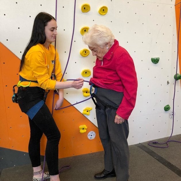 Hazel McCallion at Hub Climbing in Mississauga, Ont. on Feb. 9, 2019.