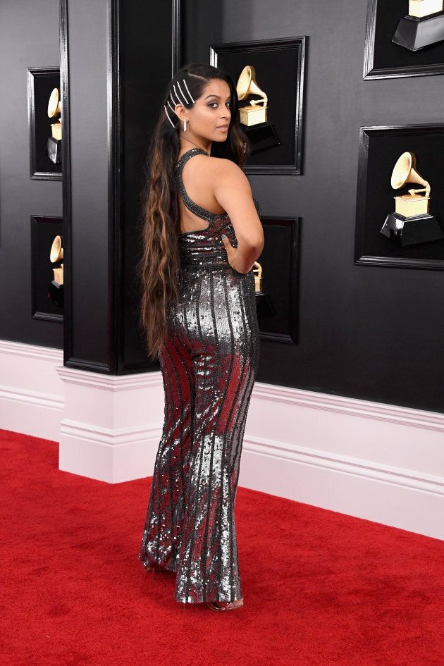 Werk it: Lilly Singh attends the 61st Annual GRAMMY Awards at Staples Center on February 10, 2019 in Los Angeles, California.