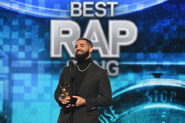 Drake accepts the Best Rap Song award for 'God's Plan' onstage backstage during the Grammy Awards at Staples Center on February 10, 2019 in Los Angeles