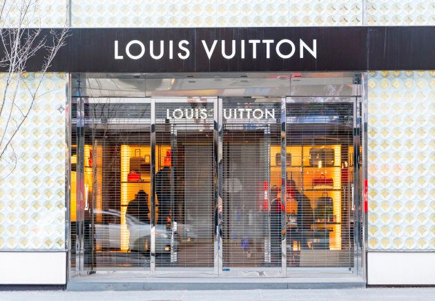 The Louis Vuitton store in downtown Toronto.
