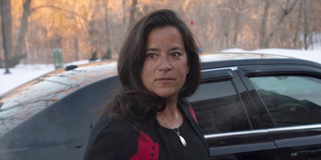 Jody Wilson-Raybould arrives at Rideau Hall in Ottawa, on Jan. 14, 2019 as the governing Liberals shuffle their cabinet.