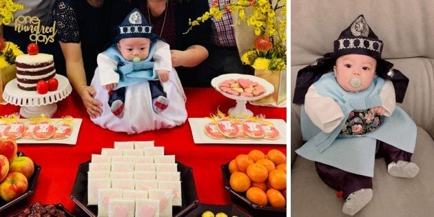 Three-month-old Elliot Noah Ye went viral after his aunt posted pictures from his Baek-il celebration on Twitter.